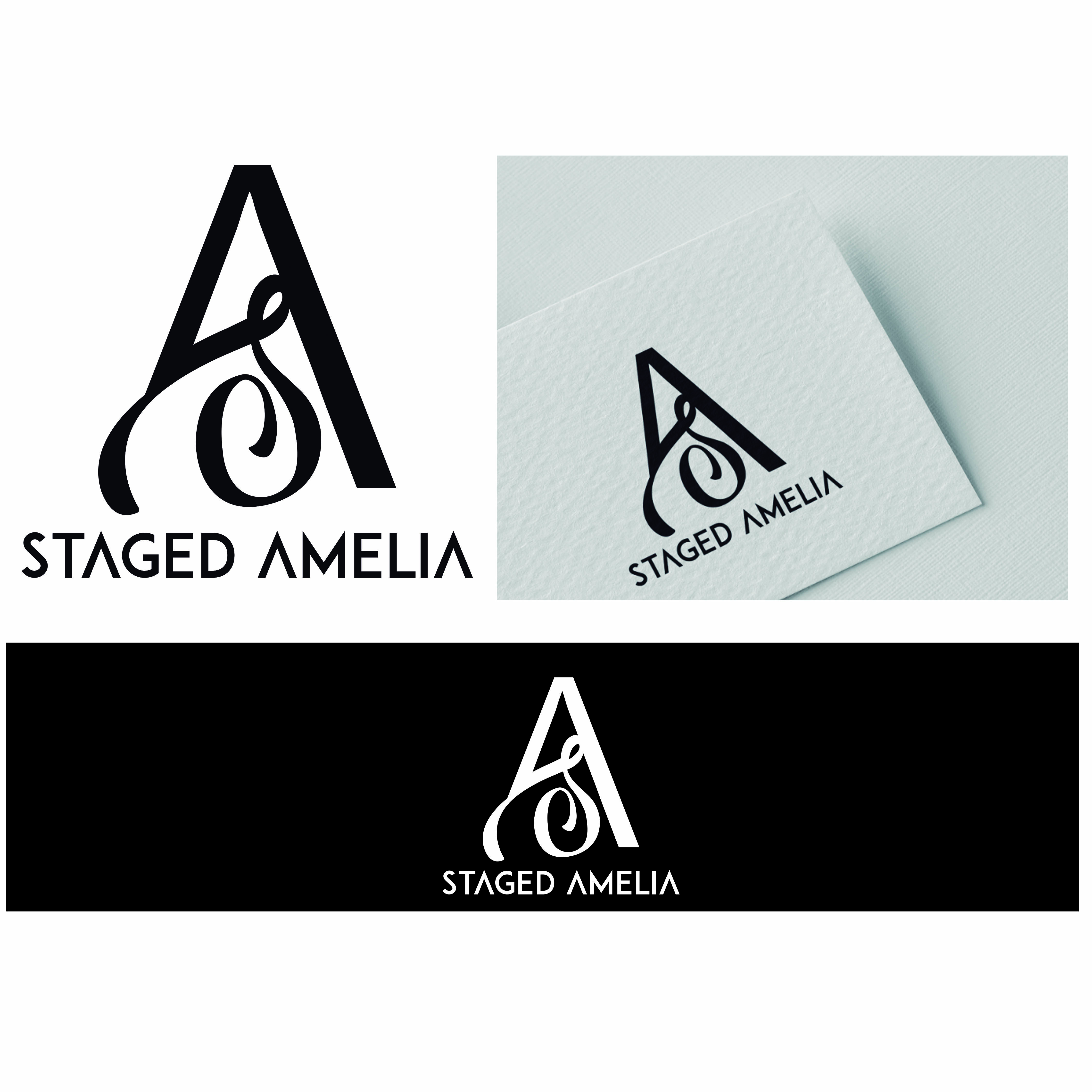 Logo Design by Shirlei Patricia for Staged Amelia | Design #29481593