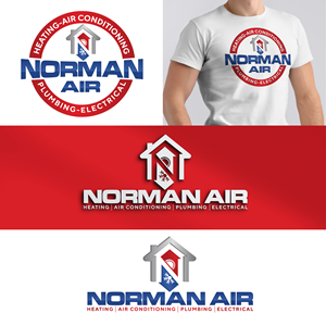 Logo Design by sarrita for Norman Heating and Air Conditioning | Design #29395208