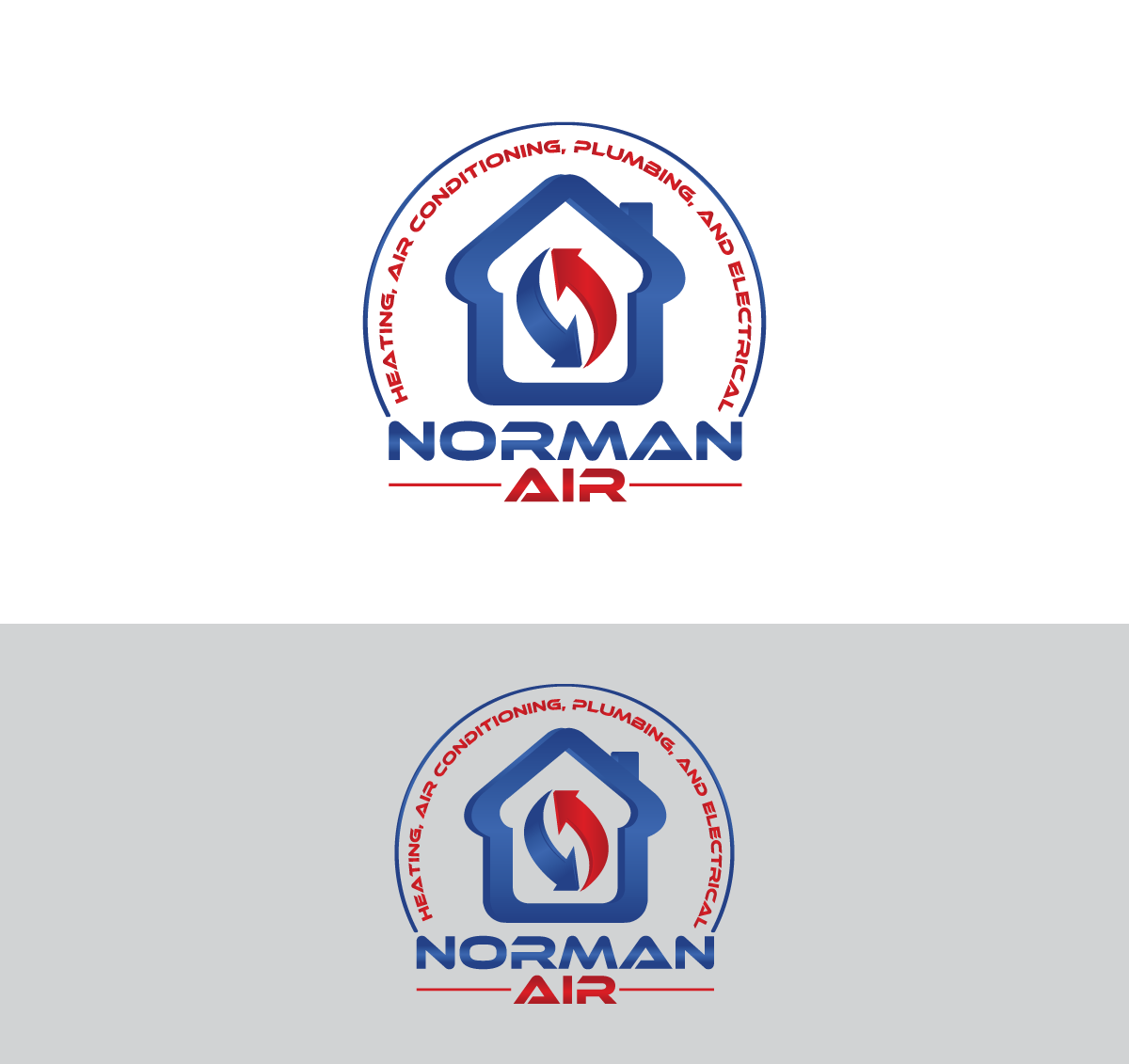 Logo Design by RA-bica for Norman Heating and Air Conditioning | Design #29413203