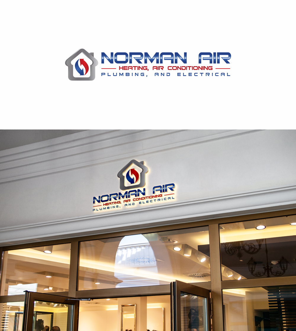 Logo Design by RA-bica for Norman Heating and Air Conditioning | Design #29413204