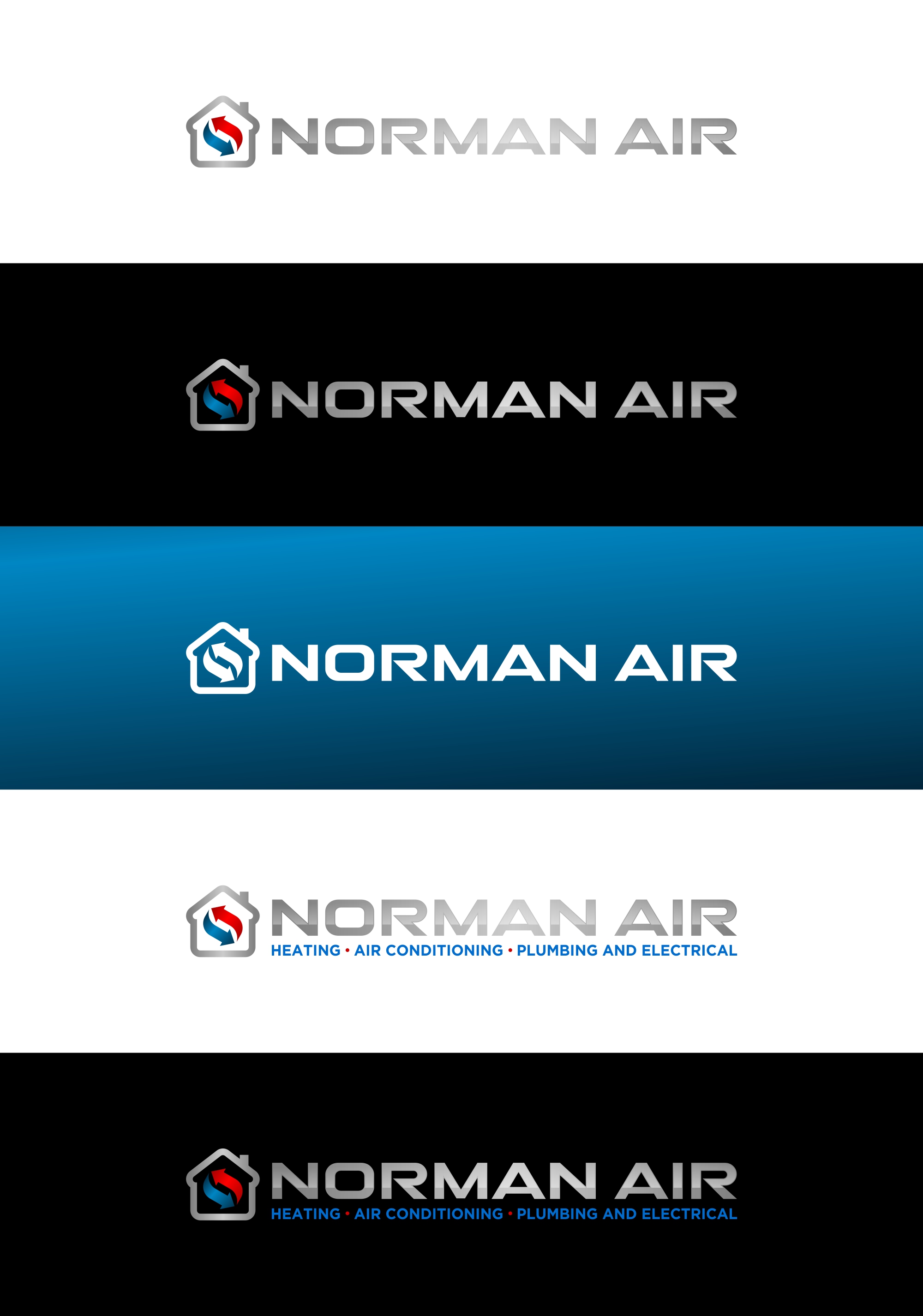 Logo Design by Goodpartner for Norman Heating and Air Conditioning | Design #29425997