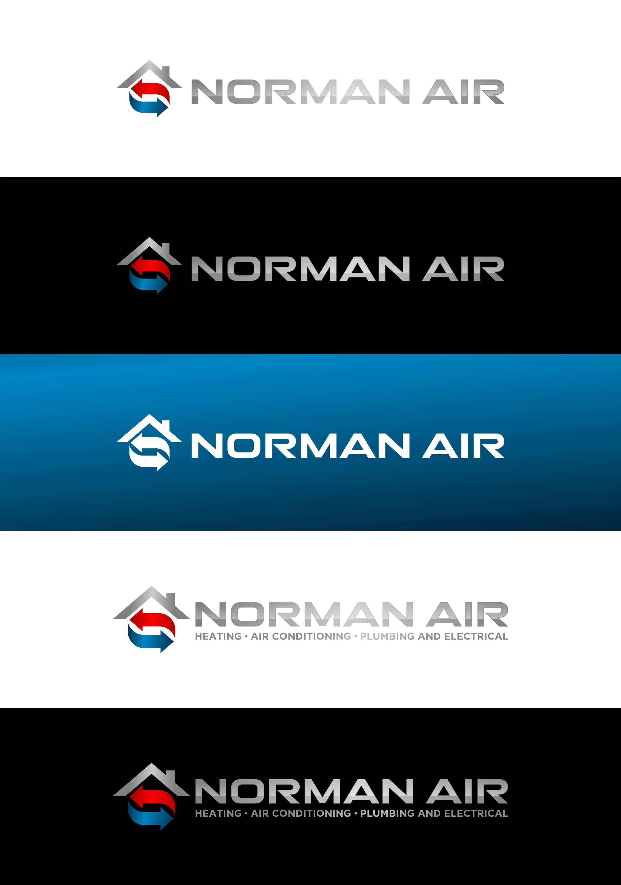 Diseño de Logo por Goodpartner para Norman Heating and Air Conditioning | Diseño #29426011