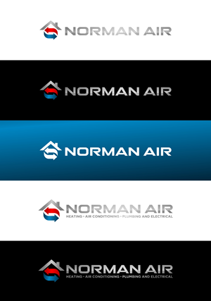 Logo Design by Goodpartner for Norman Heating and Air Conditioning | Design: #29426011