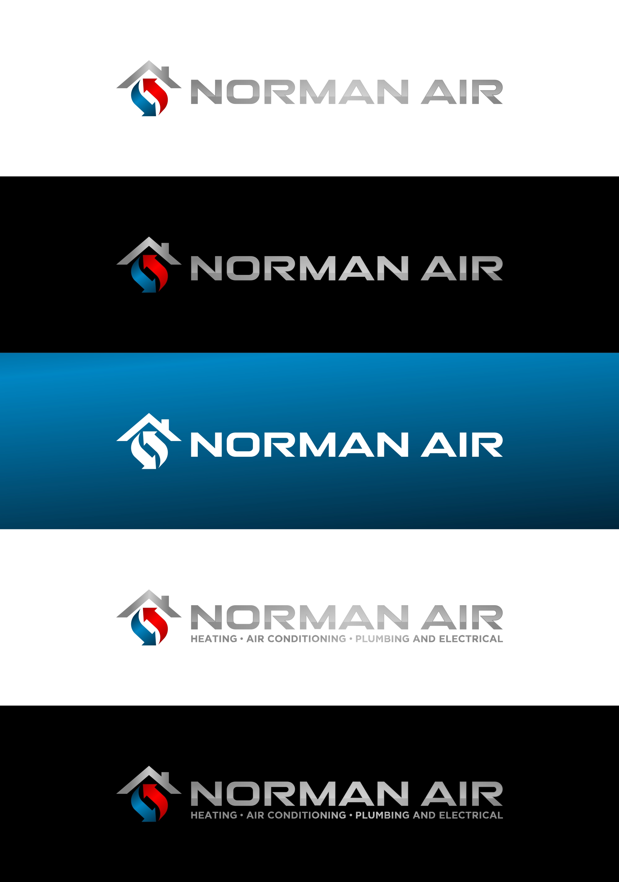 Diseño de Logo por Goodpartner para Norman Heating and Air Conditioning | Diseño #29426020