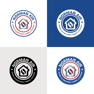 Logo Design by Maxo-Biz for Norman Heating and Air Conditioning | Design: #29399206