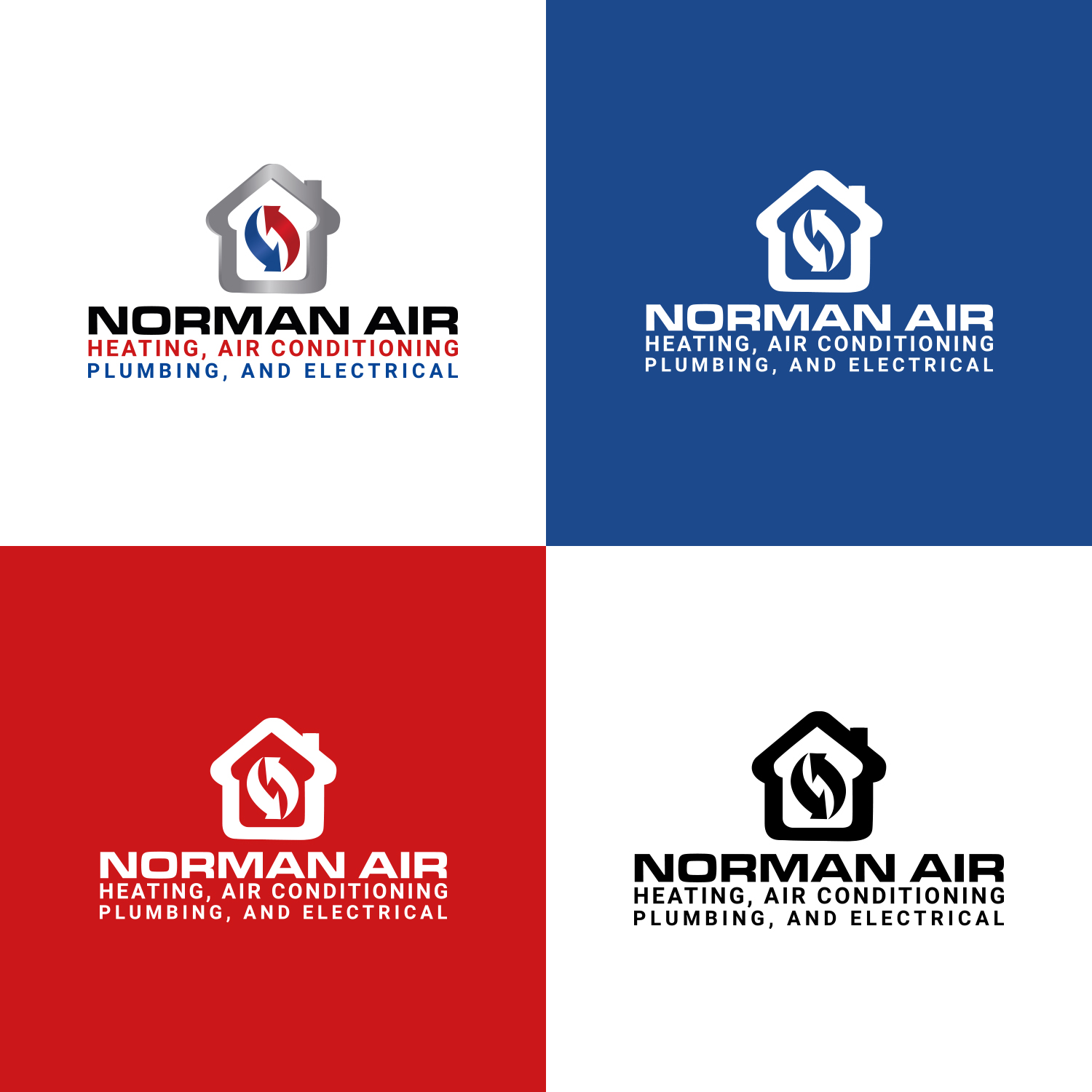 Diseño de Logo por Maxo-Biz para Norman Heating and Air Conditioning | Diseño #29399207