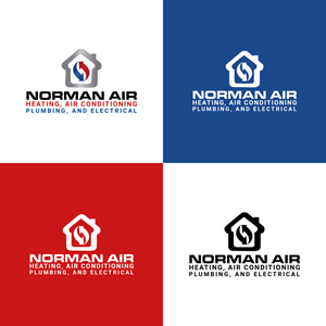 Logo Design by Maxo-Biz for Norman Heating and Air Conditioning | Design: #29399207