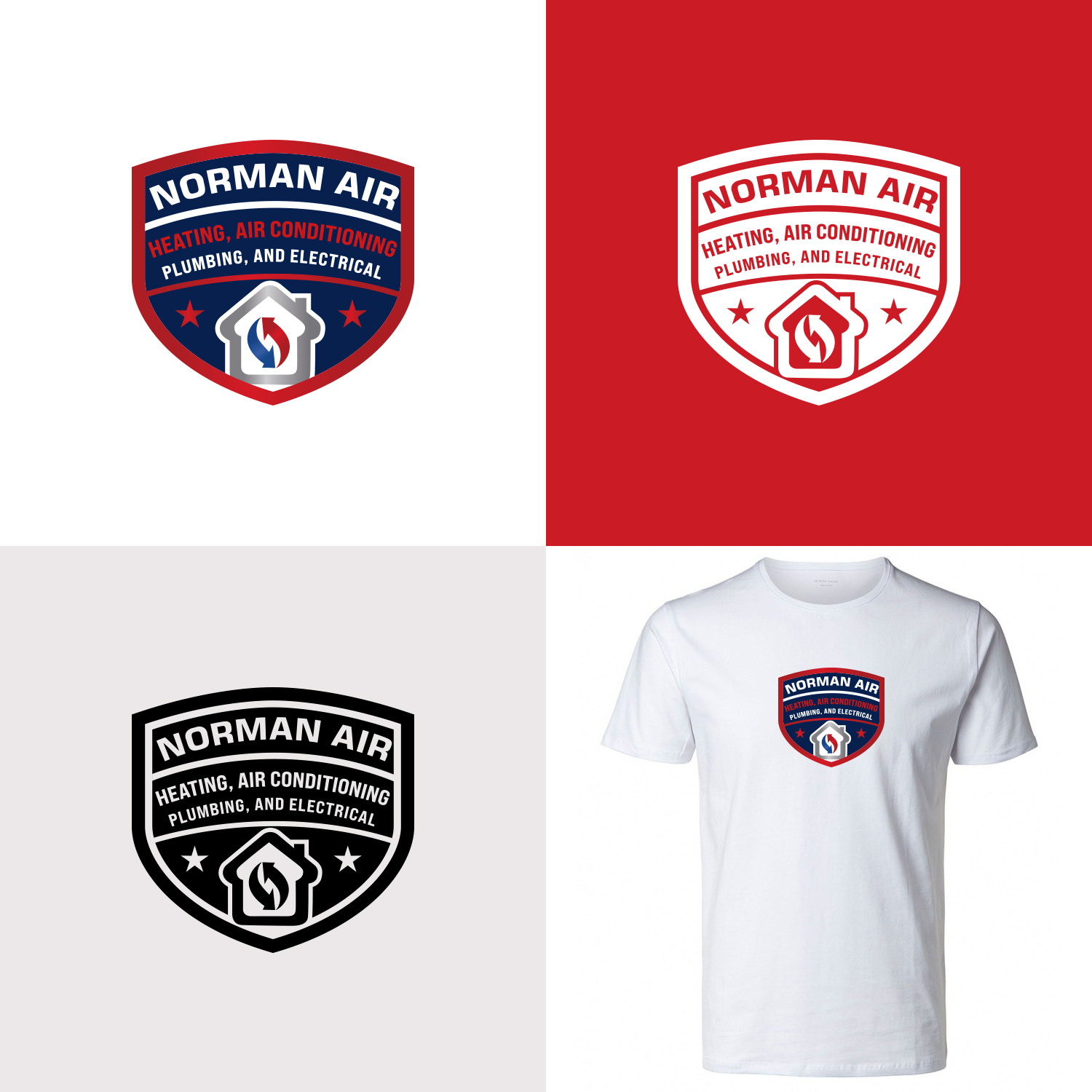 Logo-Design von Maxo-Biz für Norman Heating and Air Conditioning | Design #29399208