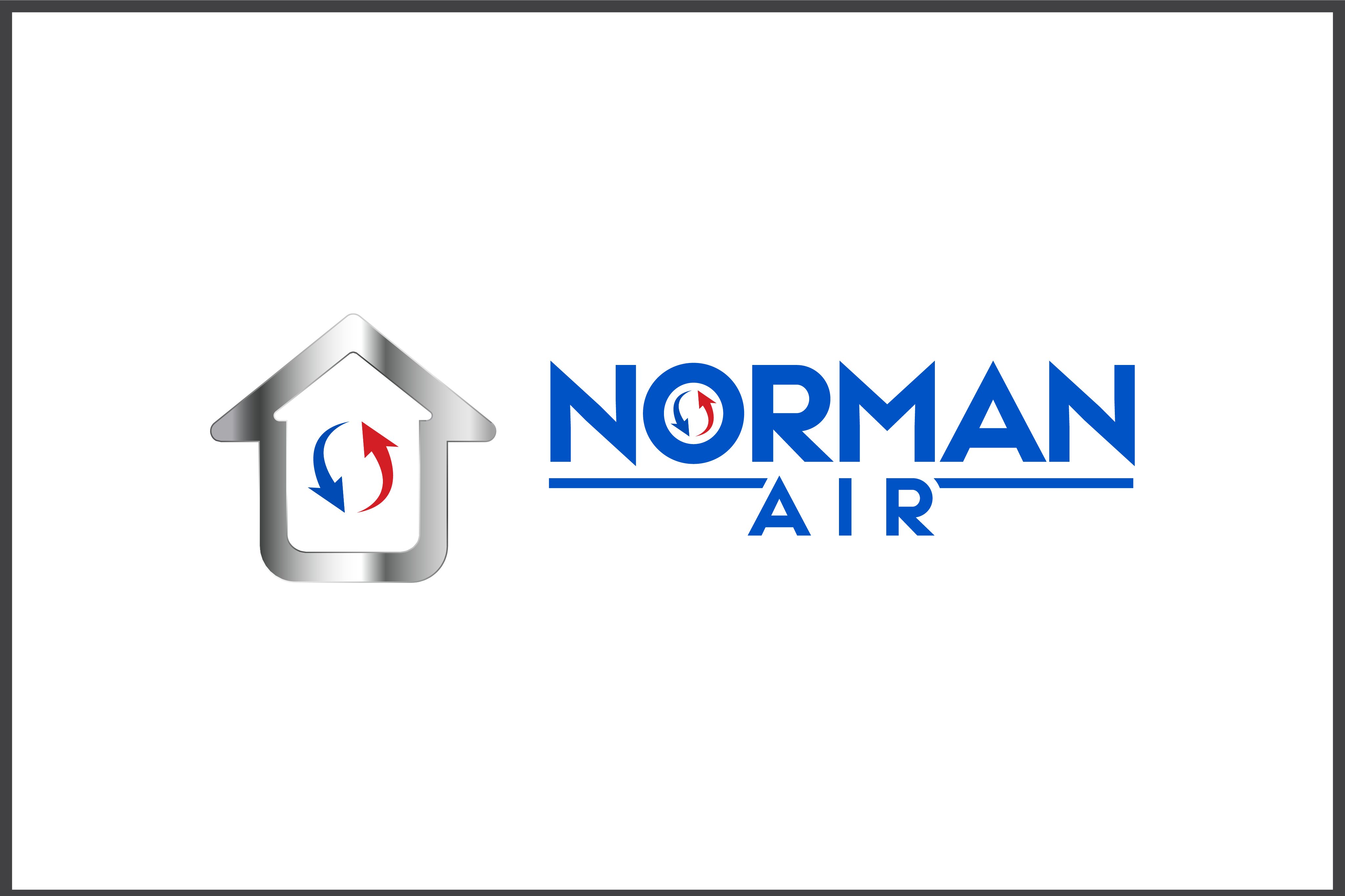 Logo Design by MBM Design for Norman Heating and Air Conditioning | Design #29414291