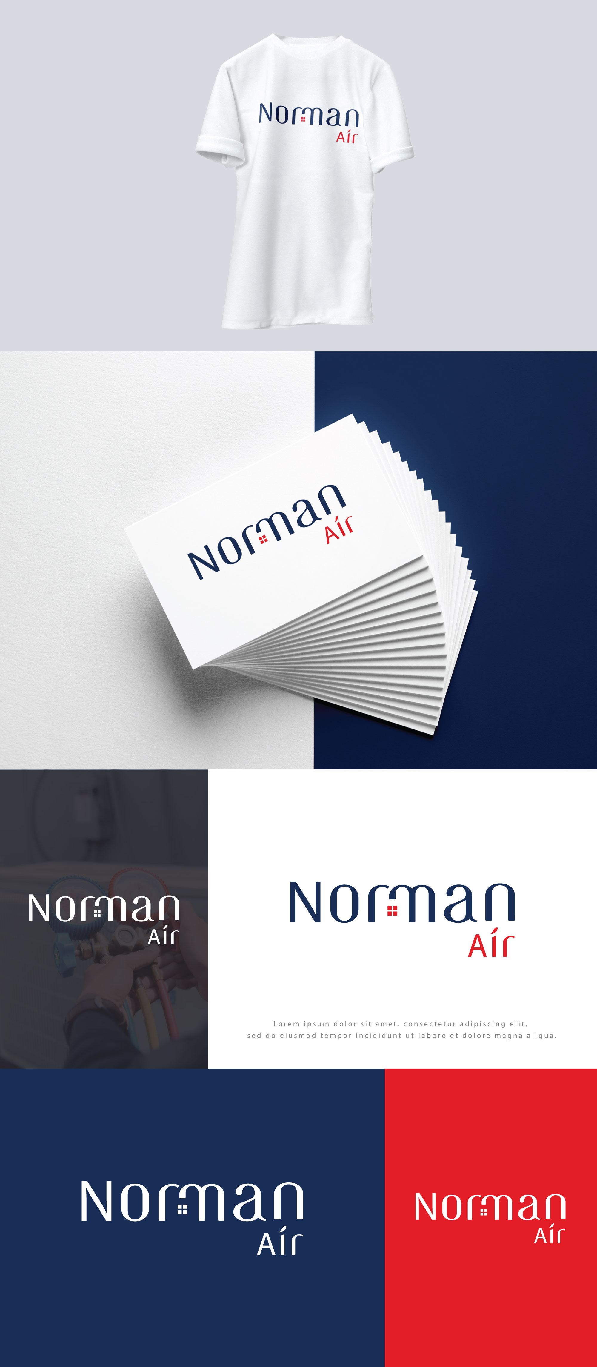 Diseño de Logo por Mohammad_Rasel para Norman Heating and Air Conditioning | Diseño #29403684