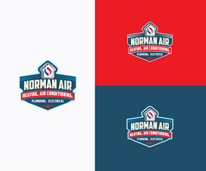 Logo Design by step forward 2 for Norman Heating and Air Conditioning | Design: #29394813