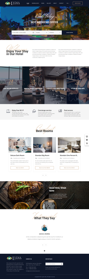 Web Design by M79 for Lydia Hotel SA | Design: #29397424