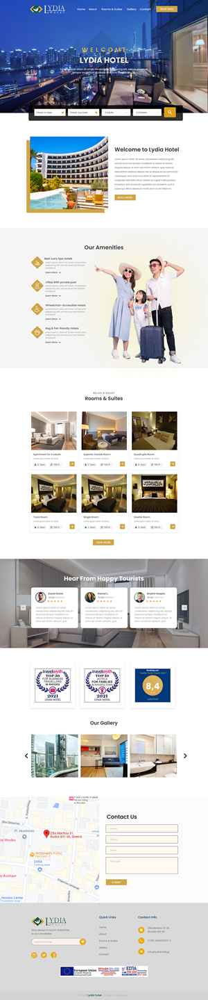 Web Design by AWS for Lydia Hotel SA | Design: #29486017