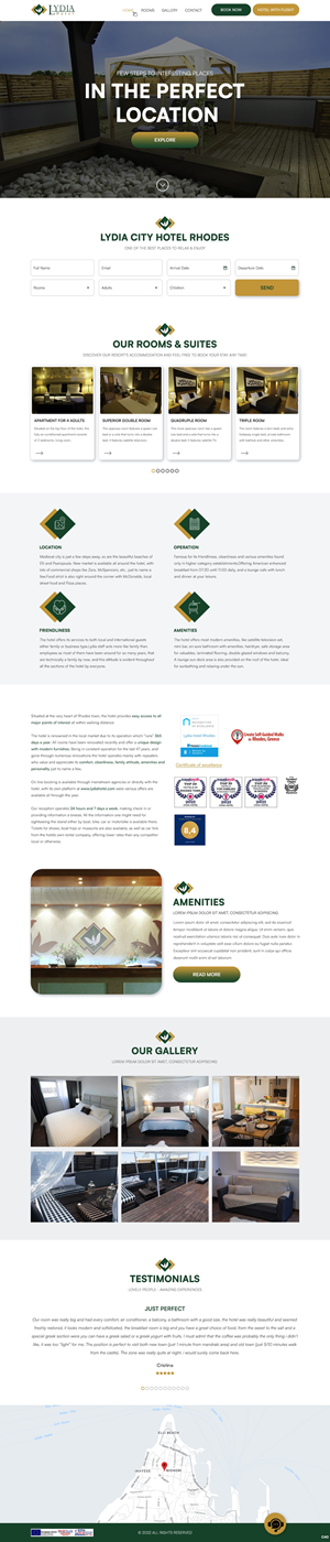 Web Design by pb for Lydia Hotel SA | Design: #29397158