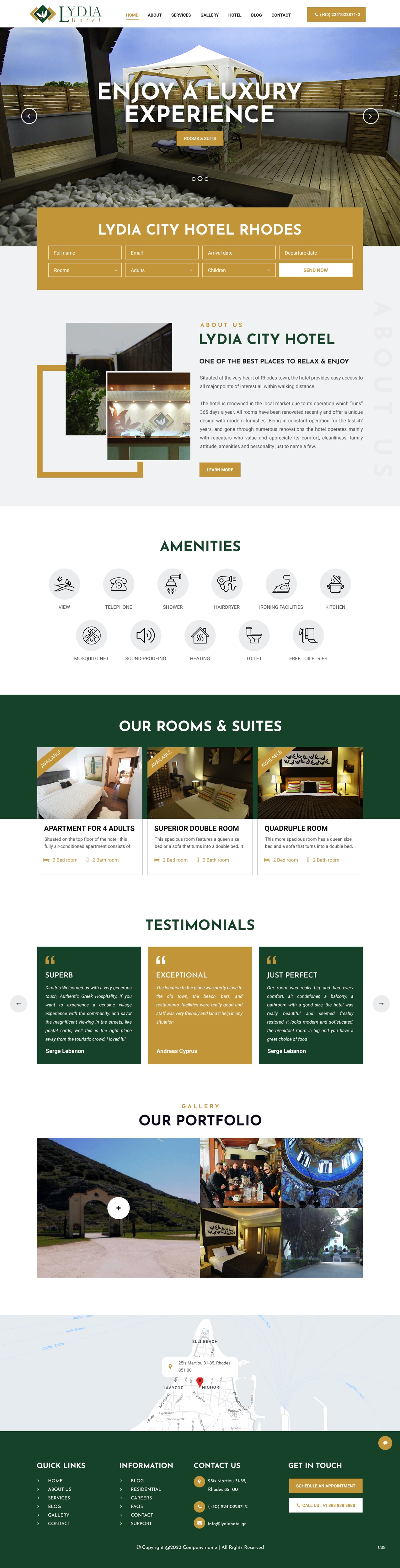Web Design by pb for Lydia Hotel SA | Design #29397159