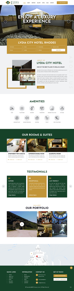 Web Design by pb for Lydia Hotel SA | Design: #29397159