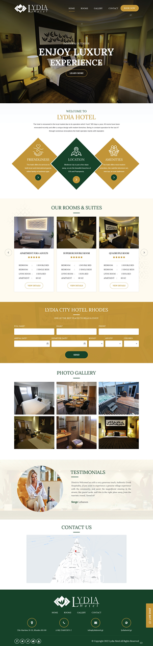Web Design by pb for Lydia Hotel SA | Design: #29397160