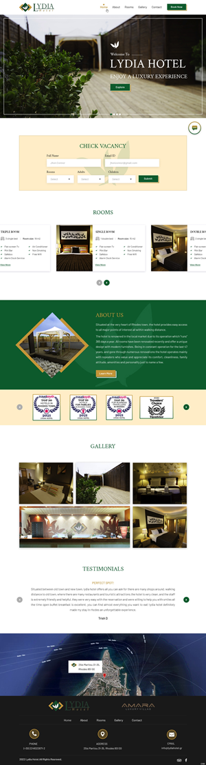 Web Design by pb for Lydia Hotel SA | Design: #29397162
