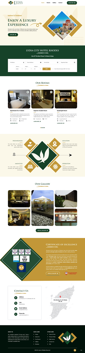 Web Design by pb for Lydia Hotel SA | Design: #29397165