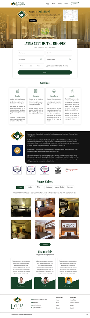 Web Design by pb for Lydia Hotel SA | Design: #29397166