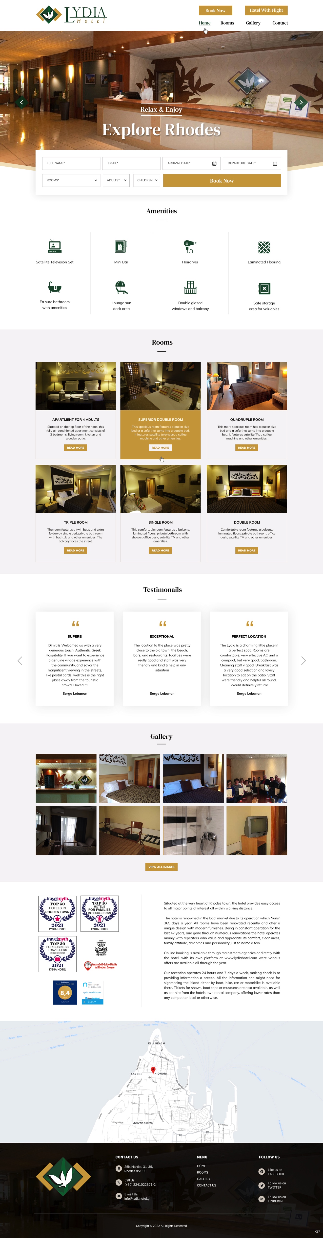 Web Design by pb for Lydia Hotel SA | Design #29397169