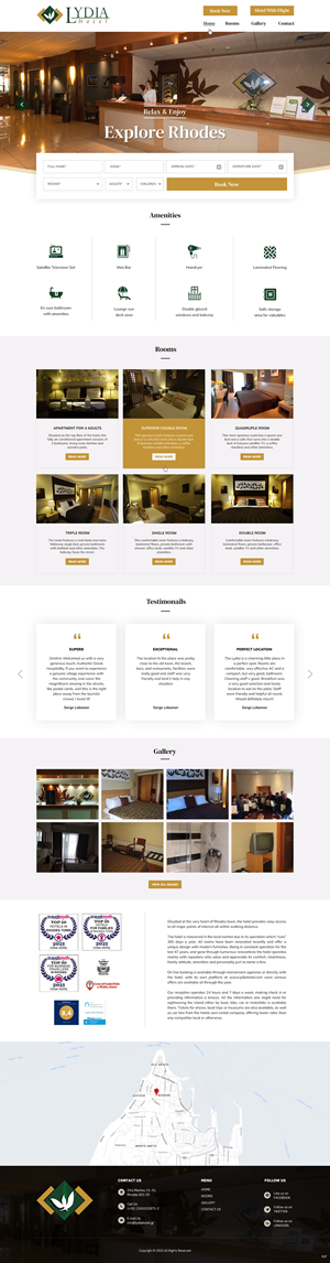 Web Design by pb for Lydia Hotel SA | Design: #29397169
