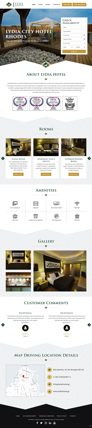 Web Design by pb for Lydia Hotel SA | Design: #29397170