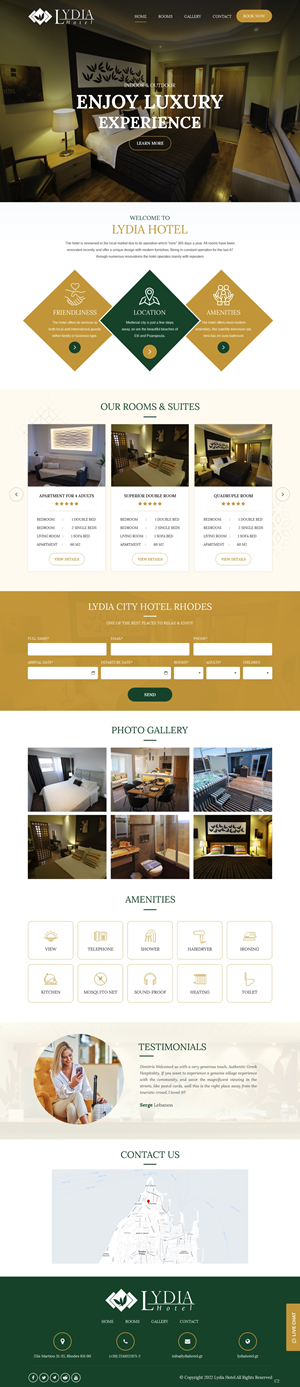 Web Design by pb for Lydia Hotel SA | Design: #29401621