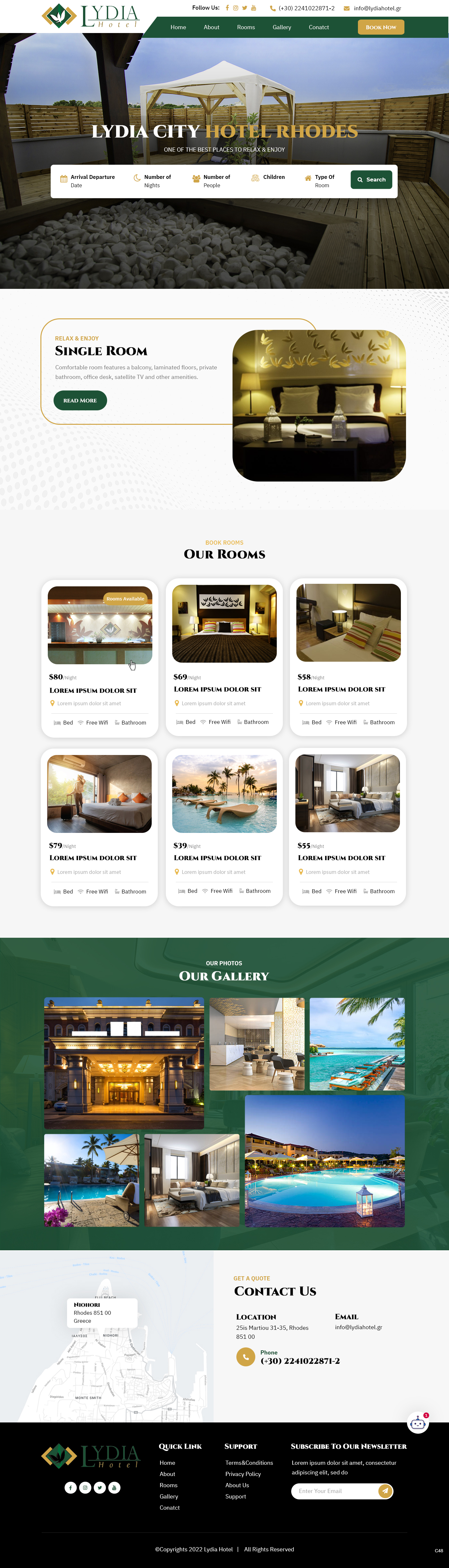 Web Design by pb for Lydia Hotel SA | Design #29401622