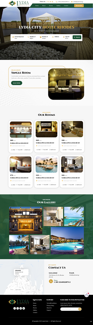 Web Design by pb for Lydia Hotel SA | Design: #29401622