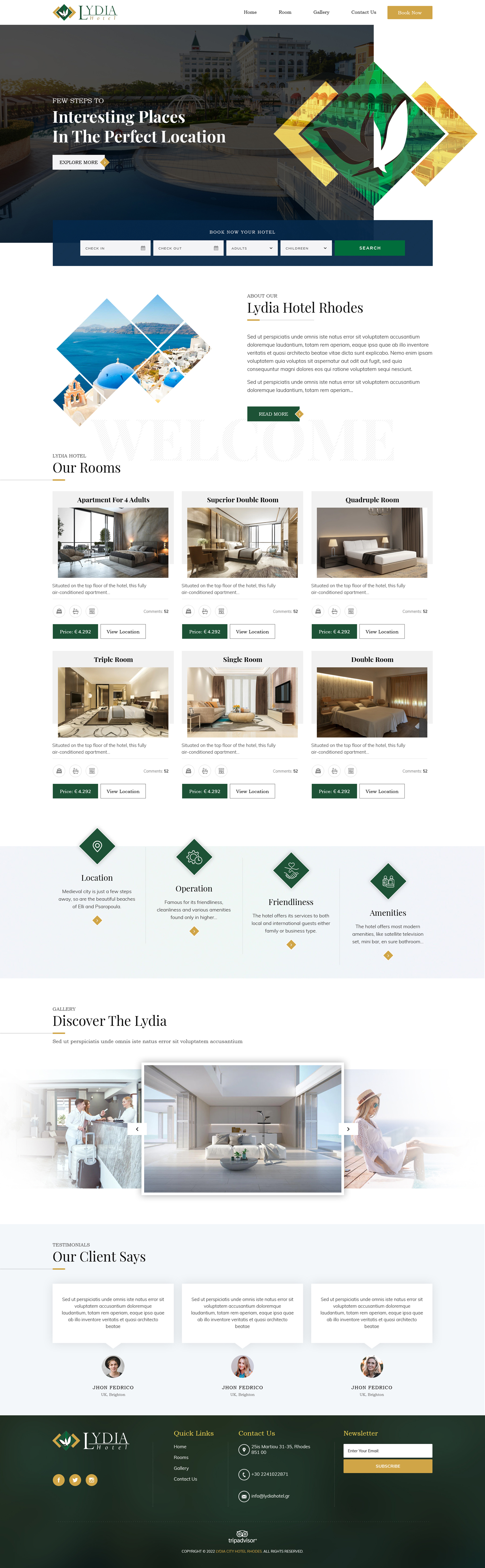 Web Design par sai.designer87 pour Lydia Hotel SA | Design #29397206