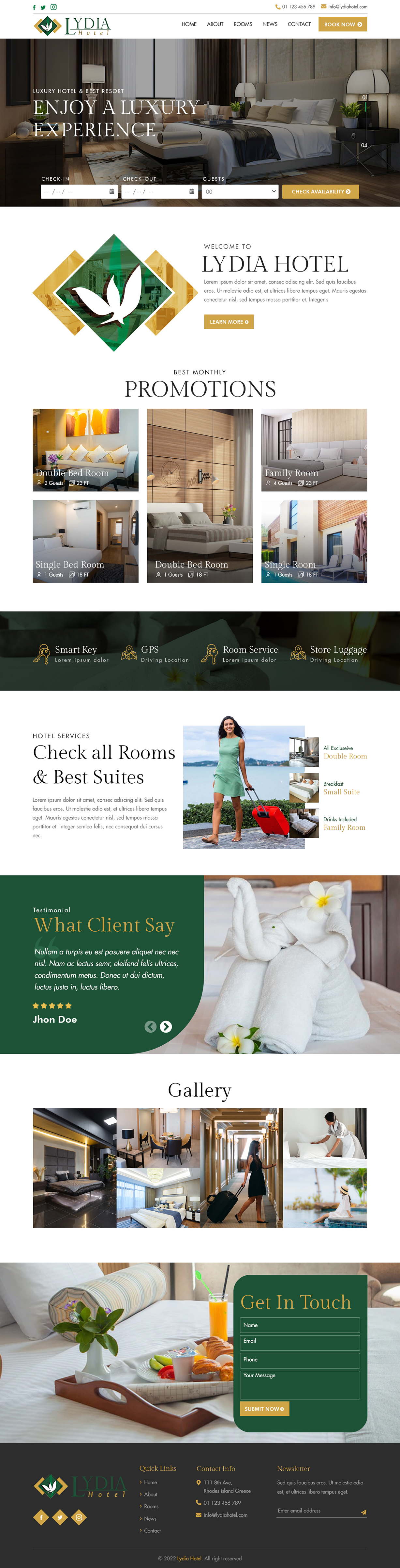 Web-Design von sai.designer87 für Lydia Hotel SA | Design #29397219
