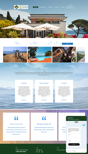 Web Design by Jignesh Chaudhari for Lydia Hotel SA | Design: #29402570