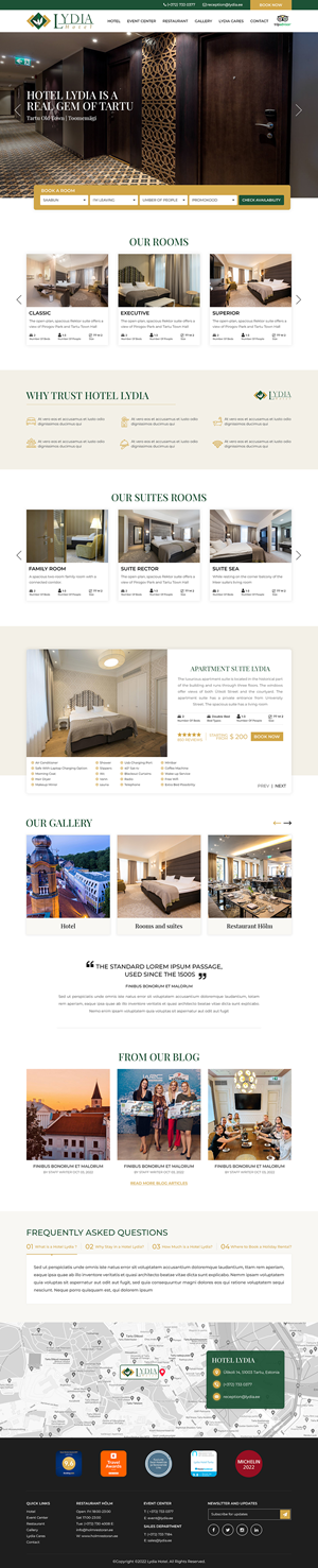 Web Design by Titan Eagle for Lydia Hotel SA | Design: #29397556