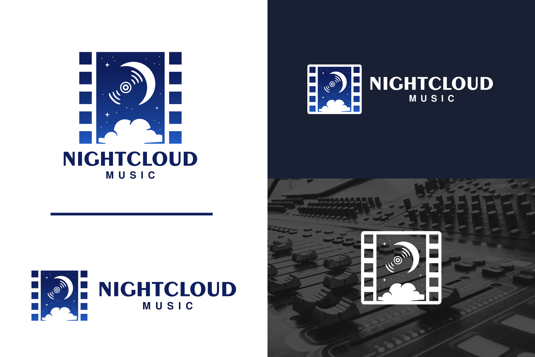 Logo Design by Aezakmi for Nightcloud Music | Design #29424357