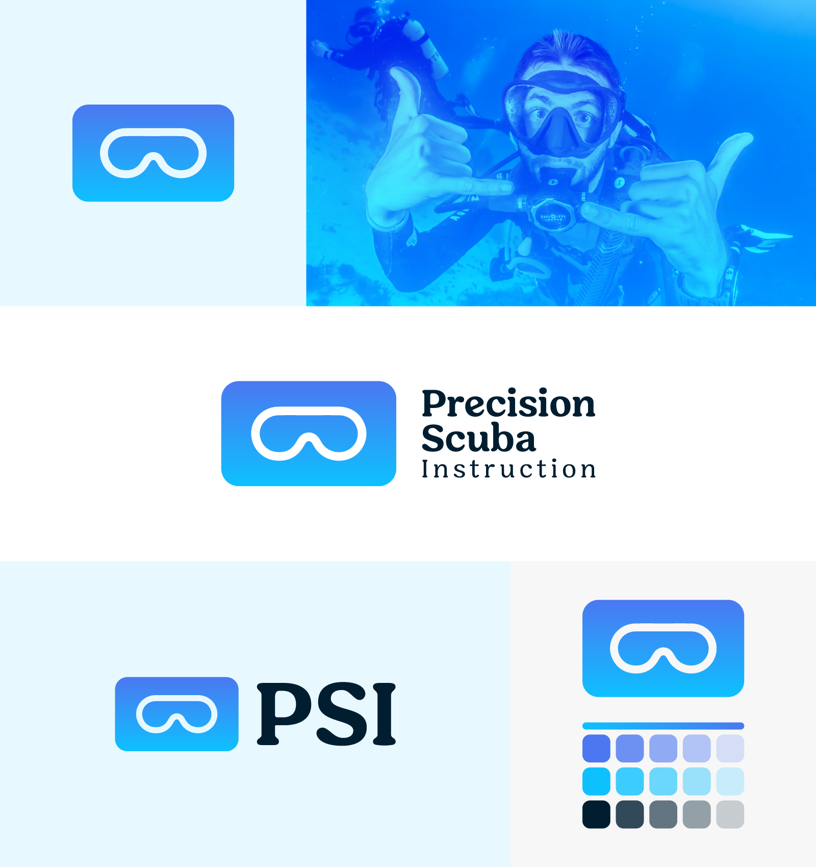 Logo Design by Altaf Mahmud for Precision Scuba Instruction, LLC | Design #29404140