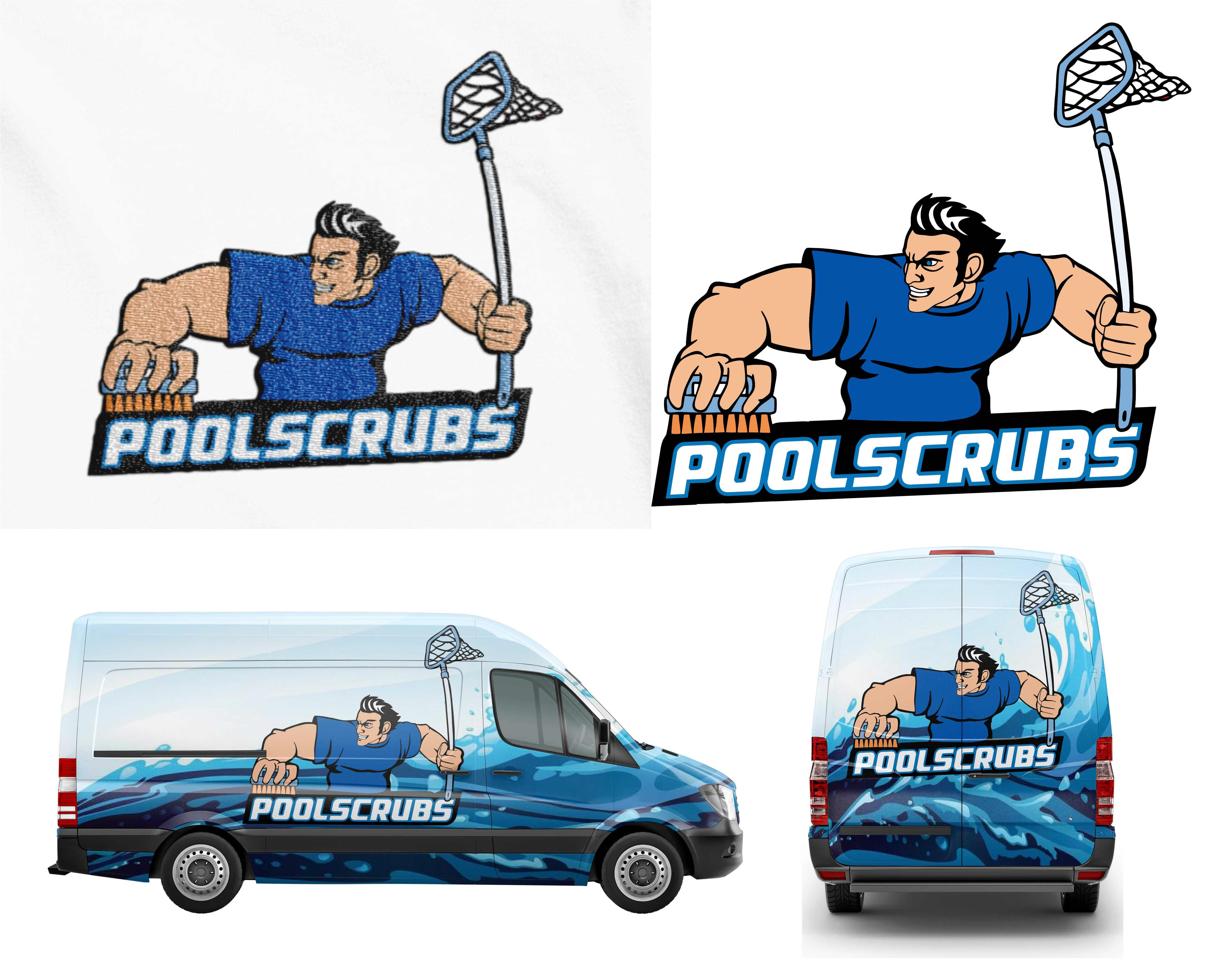 Logo Design by dmoeksa for Pool Scrubs | Design #29426988