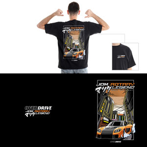 T shirt design for car and graphic illustration enthusiasts