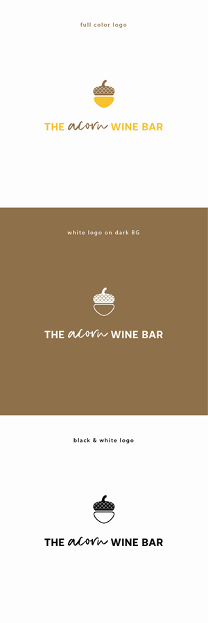 Logo Design by Lammy for The Acorn Wine bar | Design: #29408536