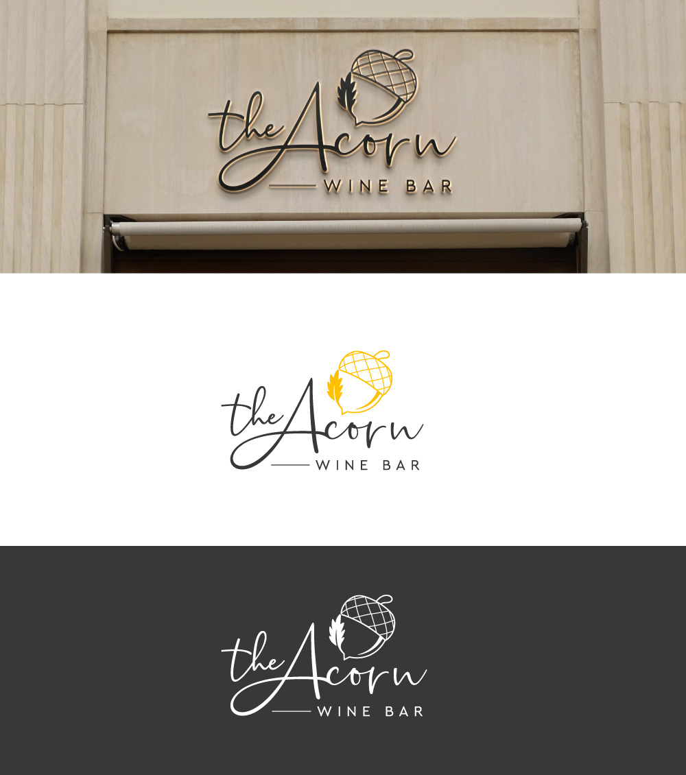 Logo Design by Cactus Designs for The Acorn Wine bar | Design #29432949
