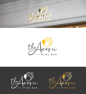 Logo Design by Amethystica for The Acorn Wine bar | Design: #29438271