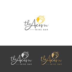 The Acorn Wine Bar | Logo Design by Amethystica