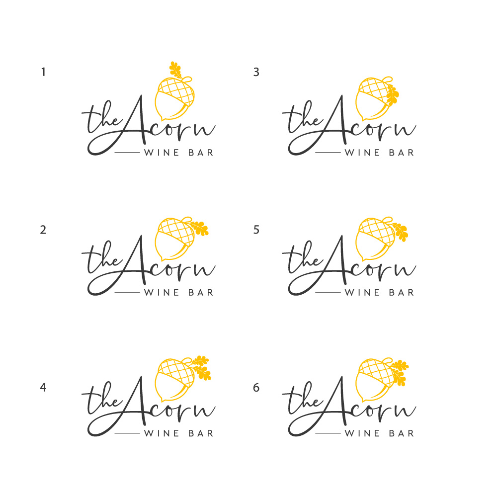 Diseño de Logo por Amethystica para The Acorn Wine bar | Diseño #29452365