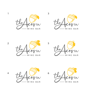 Logo Design by Amethystica for The Acorn Wine bar | Design: #29452366