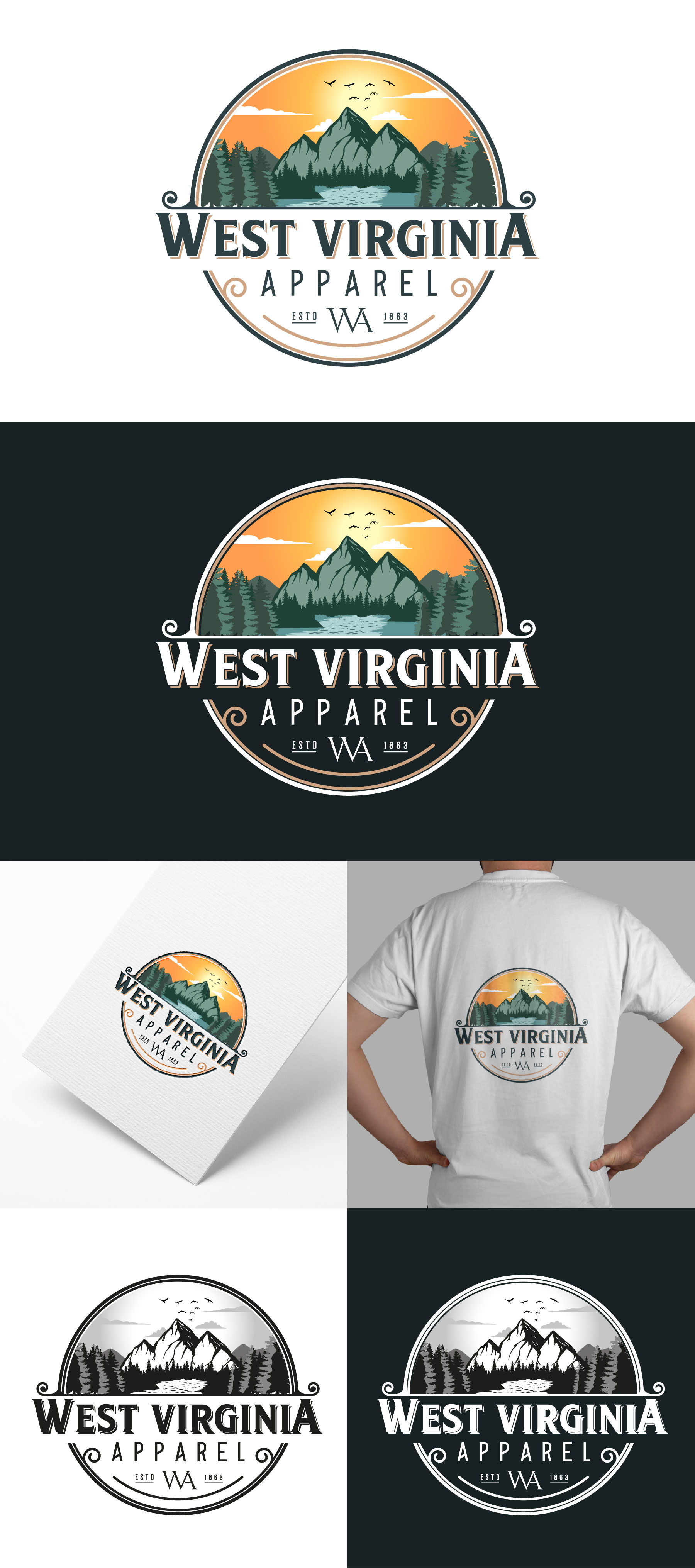 Logo Design by Idea Master Plus for West Virginia Apparel | Design #29406496
