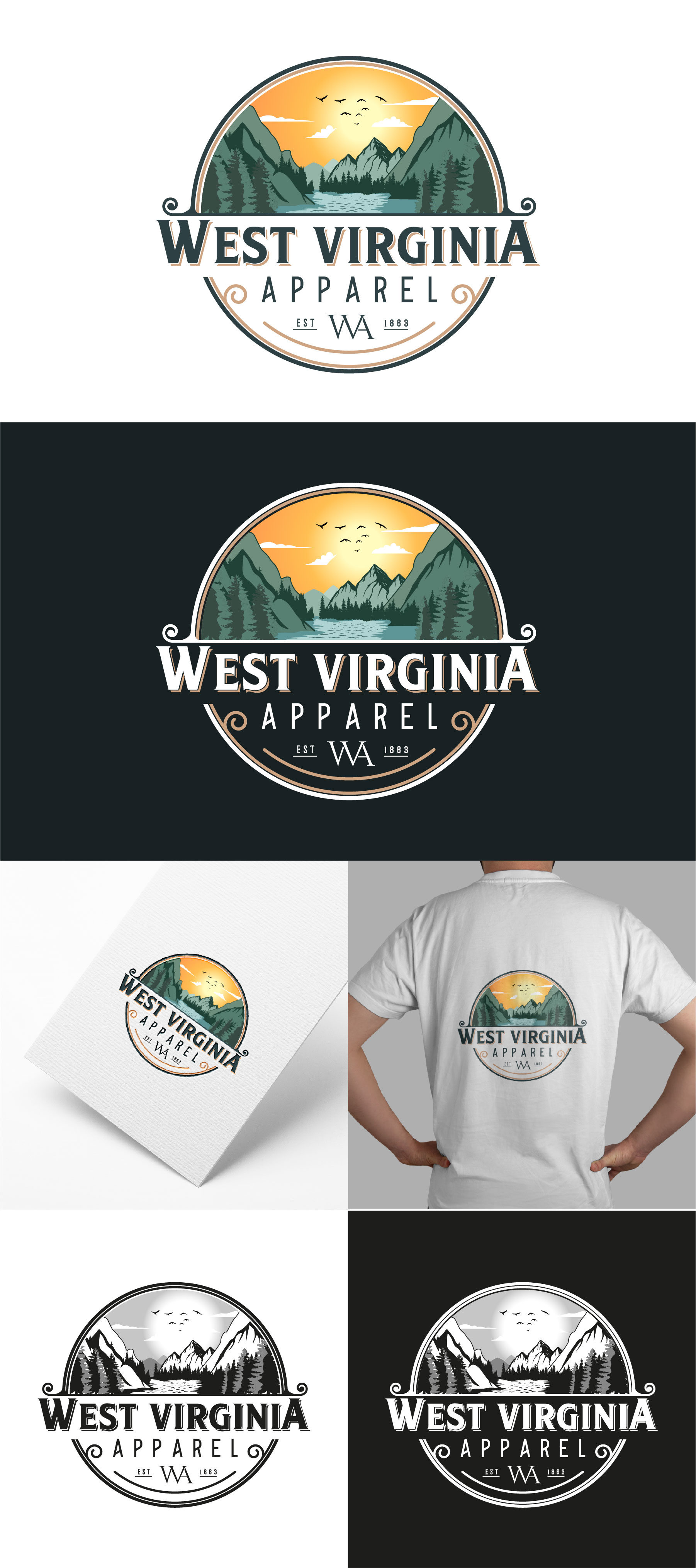 Logo Design by Idea Master Plus for West Virginia Apparel | Design #29406806