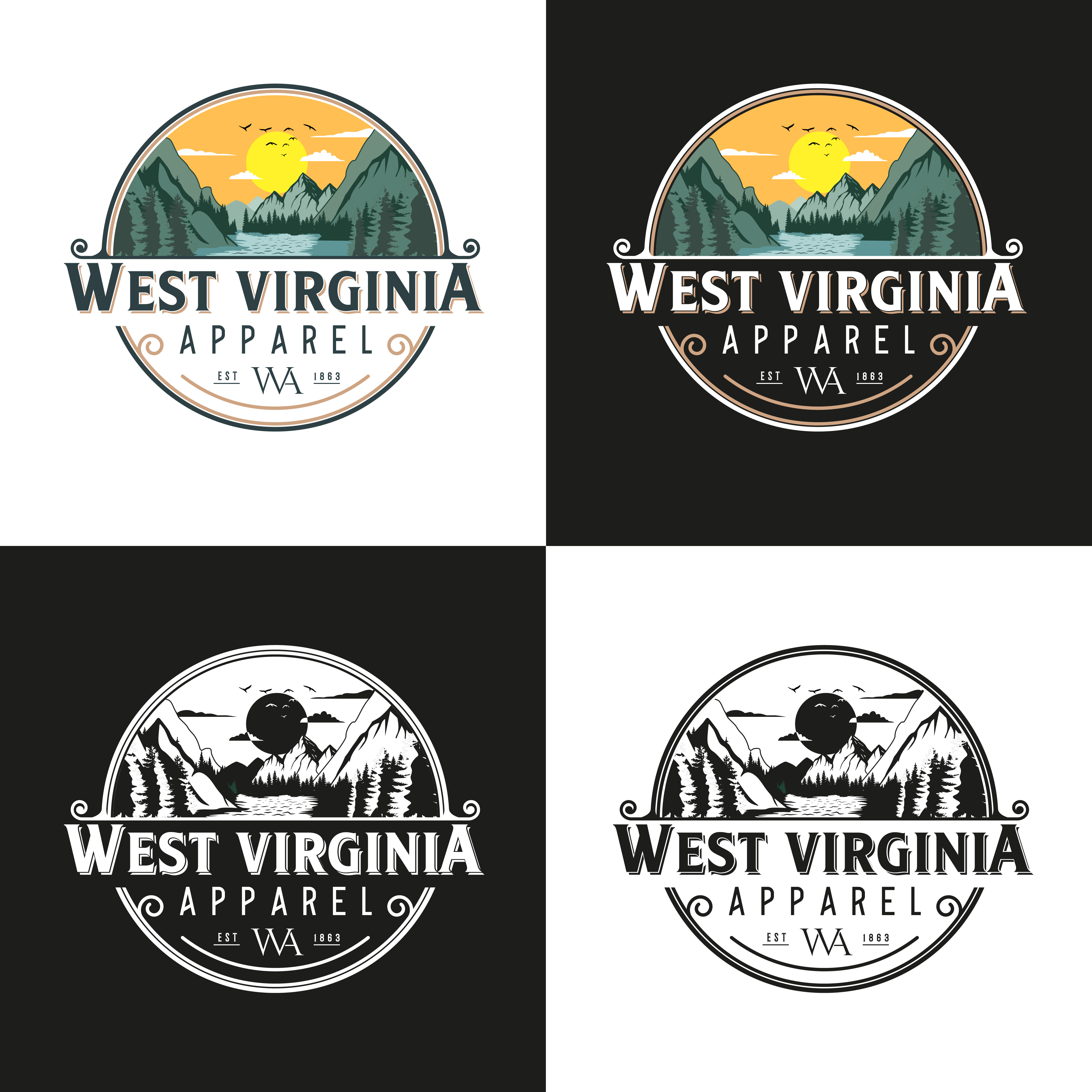 Diseño de Logo por Idea Master Plus para West Virginia Apparel | Diseño #29407044