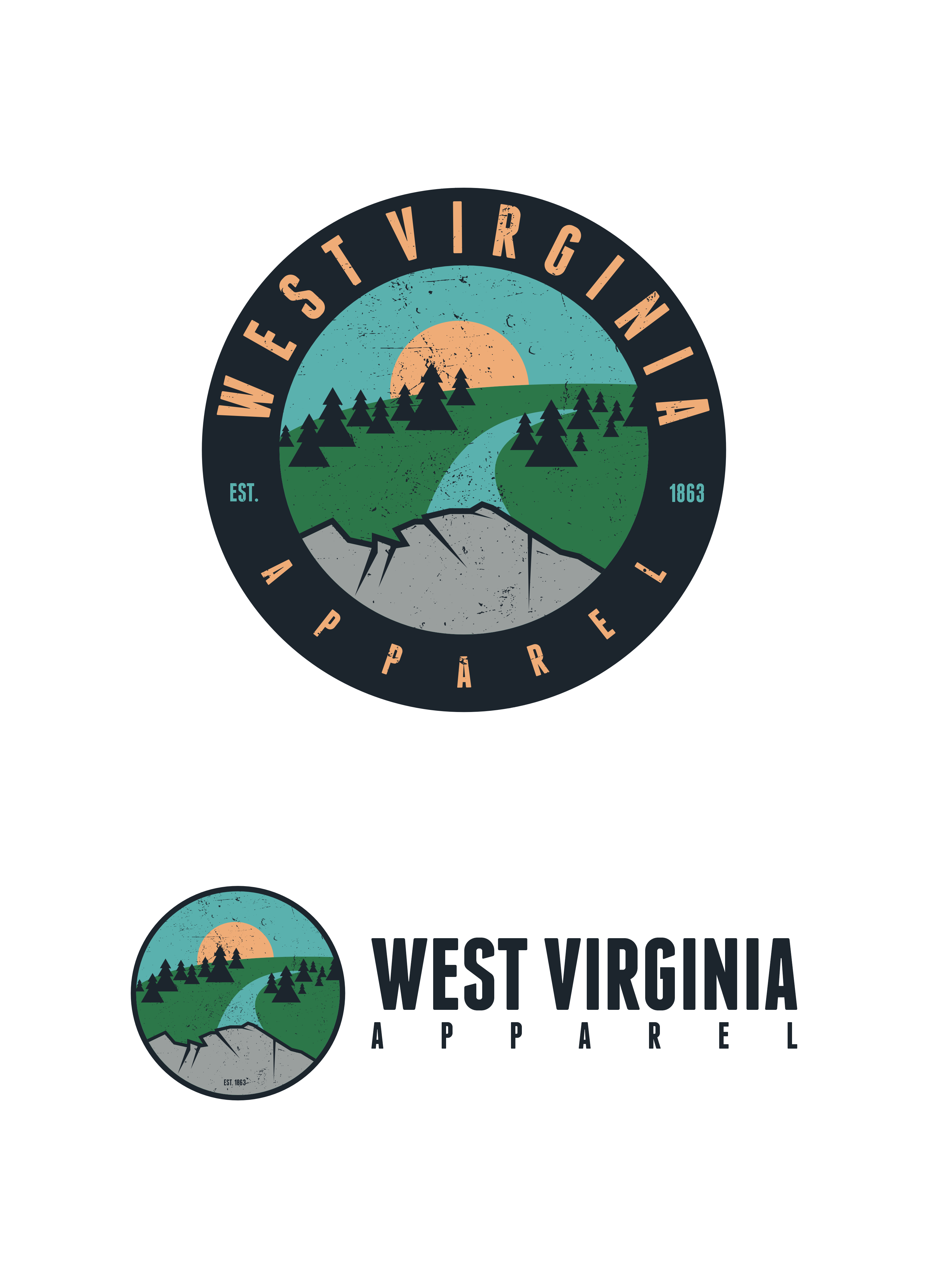 Logo Design by DoppelGanger Studio for West Virginia Apparel | Design #29405967