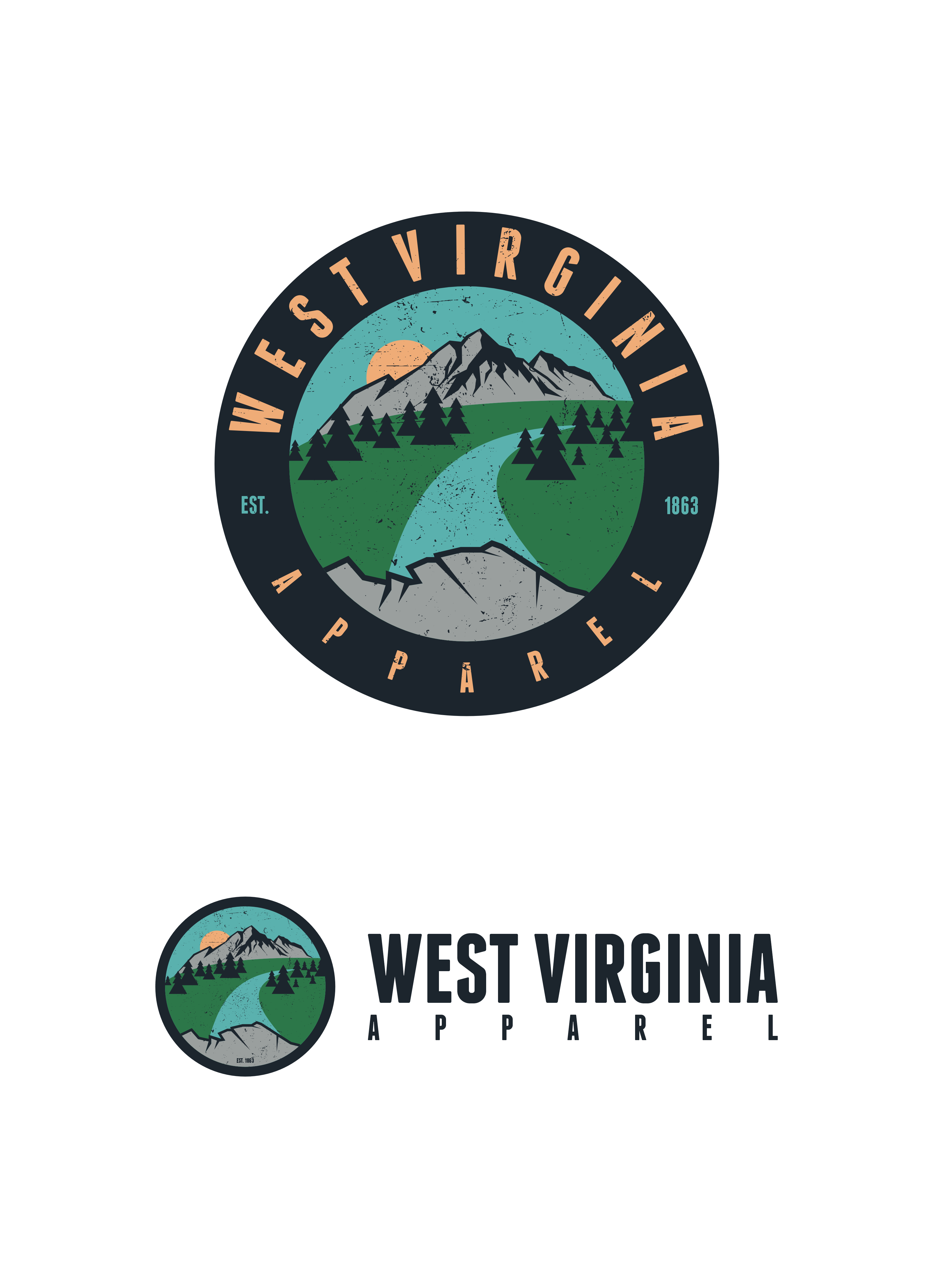 Logo Design by DoppelGanger Studio for West Virginia Apparel | Design #29406124