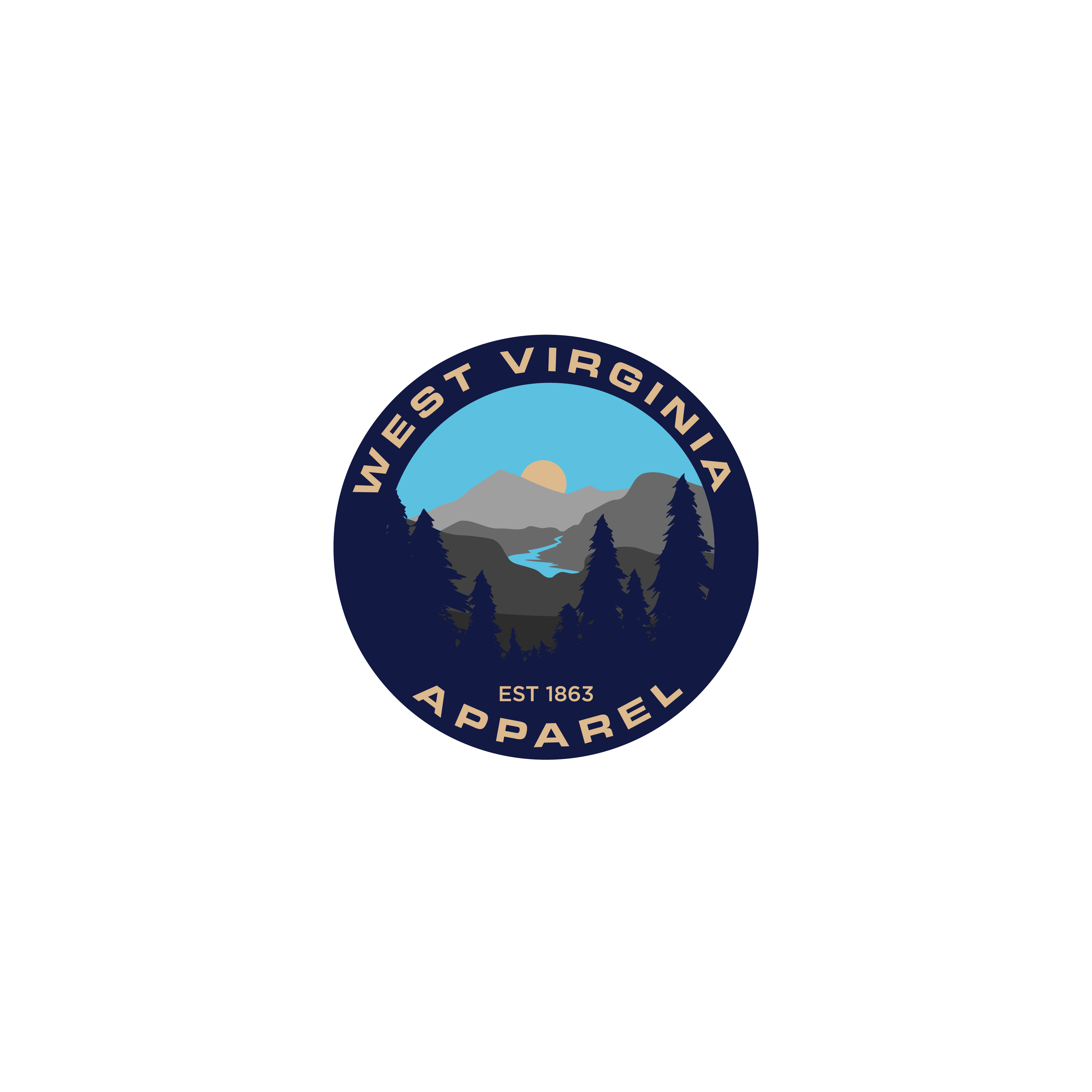 Logo-Design von Designer Nayem für West Virginia Apparel | Design #29405946